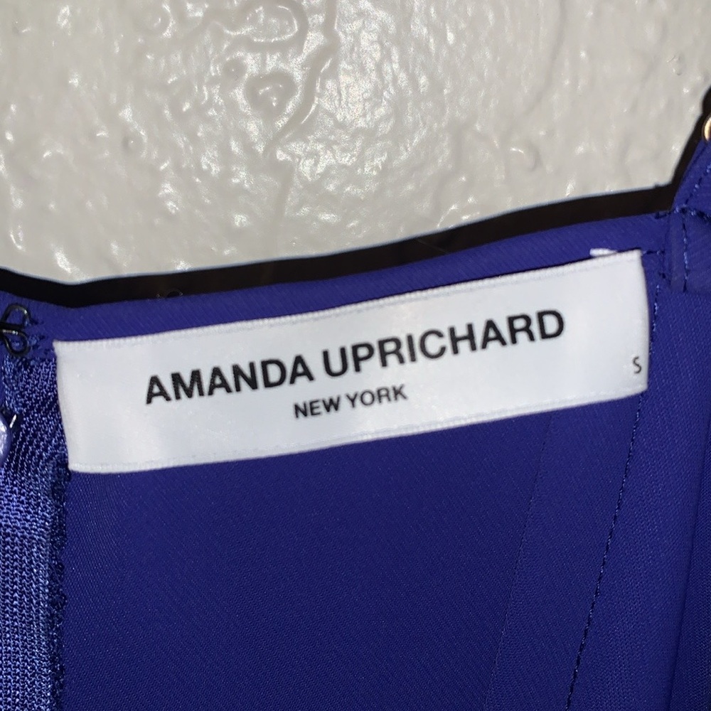 Amanda Uprichard Revolve Twist Front Maxi Dress Gown Cobalt Royal Nu Blue Size S - Picture 7 of 9